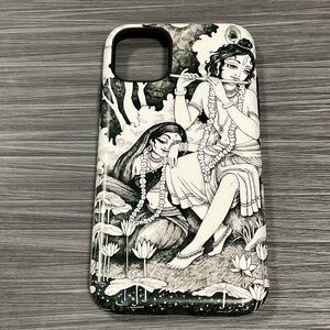 iPhone 11 - Black & White Illustrated Phone Case